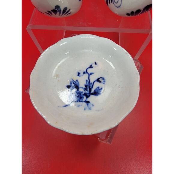 Vintage Delft Blue Hand Painted Clog Shoe Porcelain Holland Windmill & Plate - Picture 4 of 5